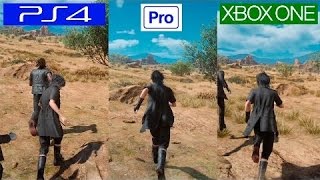 Final Fantasy XV | PS4 VS PS4 PRO VS XBOX ONE | GRAPHICS COMPARISON