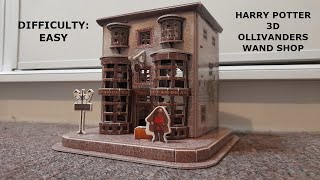 Building the Harry Potter 3D Puzzle set Part 3 | Ollivanders Wand Shop