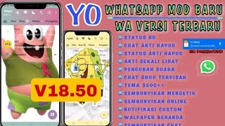 WHATSAPP TERBARU 2023 || YOWA UPDATE V 18.50 || whatsapp mod terbaru 2023 || wa mod terbaru 2023