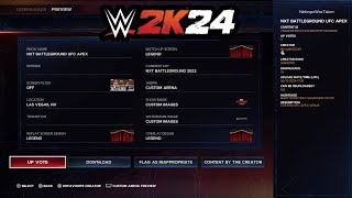 WWE 2K24 - How To Get UFC Apex Arena (NXT Battleground 2024)