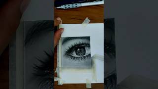 Hyperrealistic Eye Drawing | #charcoaldrawing  | #shorts