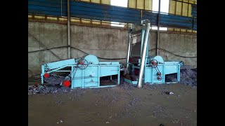 Waste clothes recycling machine felt fiber