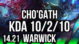 CHO'GATH vs WARWICK (JGL) | 10/2/10, Dominating | KR Diamond | 14.21