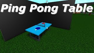 Roblox Bloxburg How To Make a Ping Pong Table