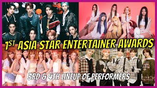 Asia Star Entertainer Awards 2024 3rd and 4th Lineup of Performers