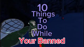 10 things to do while banned in gorilla tag