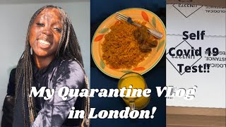 MY UK QUARANTINE VLOG| I did 5 days Quarantine! 🤭| Self Covid Test| MonnyLagos