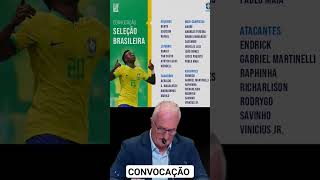 A convocação TENEBROSA de Dorival #futebol #cortes #seleçãobrasileira #shorts