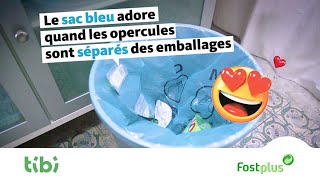 Rendez votre sac PMC bleu de vos emballages - Que faire des opercules ?