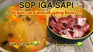 Resep Sop Iga Sapi Paling Enak Gurih Kaya Rempah Tidak Amis