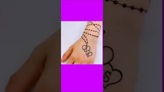 Beautiful Bracelet Mehdi Designs||Simple Bracelet Henna Designs 2024||#shortvideo #shorts #short