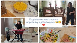 Коррида, мясные оладьи в морозилку и дела по дому 🐝😋❤ #заготовки #салаты #салатстунцом