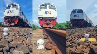 Baymax on the train track