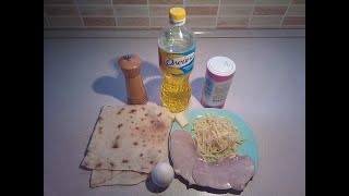 Вкусный завтрак из лаваша /  Tasty  pita bread breakfast