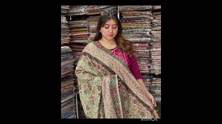 Beautiful kashmiri bridal shawls#handmade#machinemade#sozni#Tilla#jamawar#kani#kalamkari#ytshorts