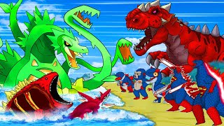 Rescue Godzilla From Mechagodzilla | Godzilla Cartoon Compilation