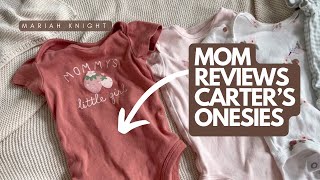 Review of Carter’s Onsies - Mom’s honest thoughts!