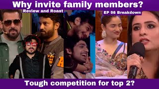 Bigg Boss 17 EP 98 review Ankita vs Vicky, why call family members?  Strong competition in top 2