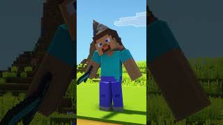 Steve Gets REVENGE On Iron Golem in Minecraft #shorts