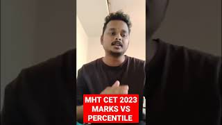 MARKS VS PERCENTILE | MHT CET 2023🔥#shorts,#viralshorts ,#coep,#mhtcet2023,#coepworld