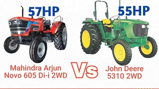 Mahindra Arjun Novo 605 Di-i Vs John Deere 5310 | 57HP Vs 55HP | Tractor 🔥🔥🔥🔥😵‍💫😵‍💫😵‍💫😵‍💫