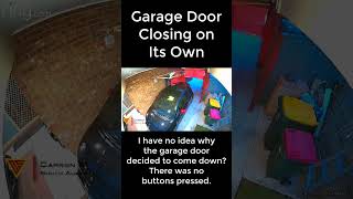 Garage Door Closing on Its Own | Doorbell Camera Video