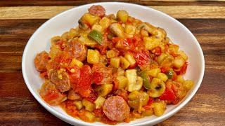 خوراک سوسیس و سیب زمینی ،یه پیشنهاد عالی برای شام ، Sausage and potatoes, a great suggestion