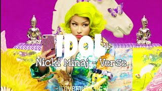 Nicki Minaj - IDOL (Remix) [Verse - Lyrics]