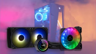 Montando PC com kit 6 fans e cooler a agua GMRGB