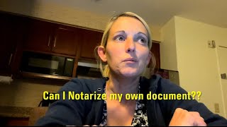 Can a Louisiana Notary notarize their own signature?