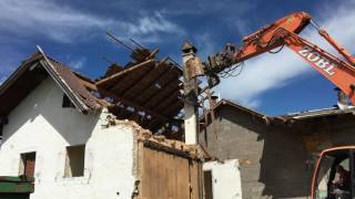 OP15 2016 06 15 - Vollständiger vom Abbruch Silo und Haus - Videoclip Kamin