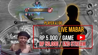 MABAR 5K !!! Live mobile legends