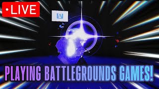 PLAYING BATTLEGROUNDS GAMES! | Roblox