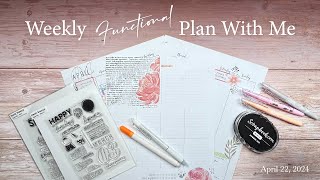 Weekly Functional Plan With Me | April 22, 2024