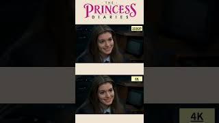 From 1080p to 4K: Revisit the Magic of The Princess Diaries #shorts #annehathaway #4k #videoenhancer