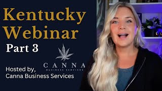 Kentucky Medical License Application Webinar 3!  #kentuckydispensary #cannabisdispensary #Consultant