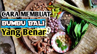 CARA MEMBUAT BUMBU BALI LENGKAP