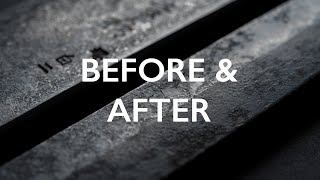 Before and After - Honyaki Refurbishment