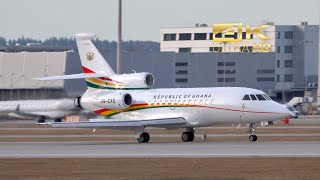 Dassault Falcon 900EX from the Republic of Ghana 9G-EXE arrival Munich Airport EDDM #SIKO24 #msc2024