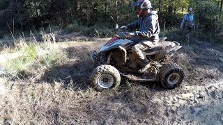 Mudding a KFX450R??? That HAD TO HURT!!! Sympathy pain???