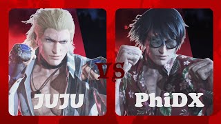 TEKKEN 8 Ranked: (JuJu) Vs (PhiDX) SteveFox Mirror Match