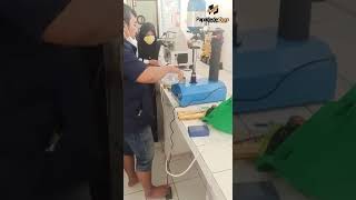 Training Mesin Seamer Manual Double Seam Penutup Kaleng Ikan Tuna SMA Pangandaran Hasil Tidak Baret