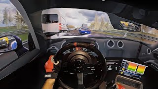 DRIFTING in Traffic with 1500hp Monster - Assetto Corsa | Triple Screen Setup