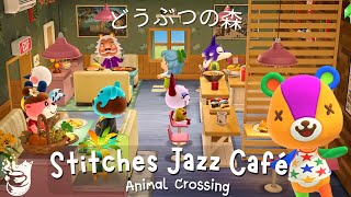 Stitches' Cozy Café Ambience 🍵🍒 | Animal Crossing Jazz & Soft Café Music for Study & Work Focus