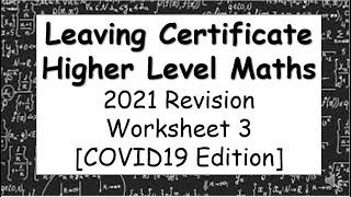 2021 Revision Worksheet 3 - Exam Style Questions COVID EDITION