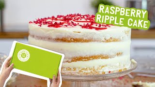 Raspberry Ripple Cake  - Bakedin's July 2020 Baking Club box