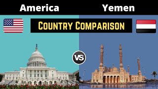 America vs Yemen Country Comparison | Yemen vs America |USA vs Yemen | Yemen vs USA