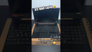 ASUS TUF A15 - RTX 4060 (what games should I test ? ) #asustufa15 #gaminglaptop #gaminglaptop