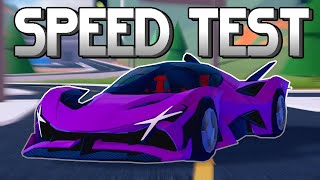 Aperture VS All Limited Cars! Jailbreak Speed Test