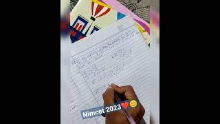 Preparation For Nimcet 2023😊❤️ #shorts #youtubeshorts #nimcet